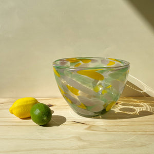 Incasa Clara Salad Bowl - Green/ Yellow