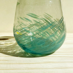 Incasa Impala Handblown Wine Glass - Aqua