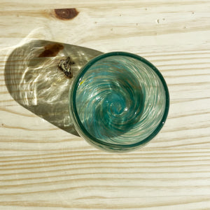 Incasa Impala Handblown Wine Glass - Aqua