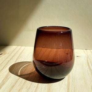 incasa Impala Wine Glass Handblown - Purple