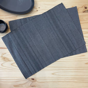 incasa Jamil Handwoven Placemats (Set of 4) - Charcoal