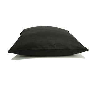 Incasa Linen Pillow - Black - 20" X 20"