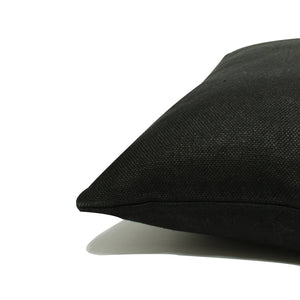 Incasa Linen Pillow - Black - 20" X 20"