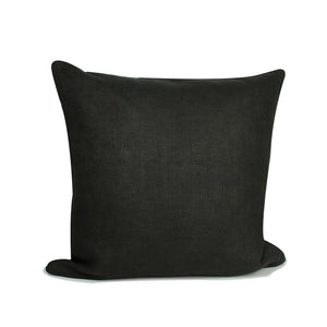incasa Linen Pillow - Black - 20" x 20"