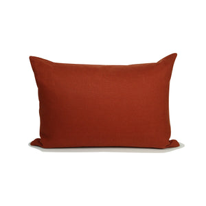 incasa Linen Pillow - Terracotta - 20" x 14"