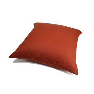 Incasa Linen Pillow - Terracotta - 20" X 20"