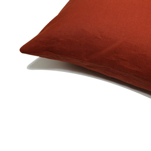 Incasa Linen Pillow - Terracotta - 20" X 20"