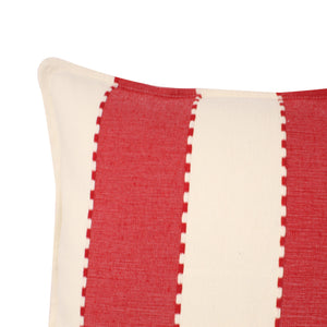 Incasa Mitla Handwoven Pillow - Cranberry