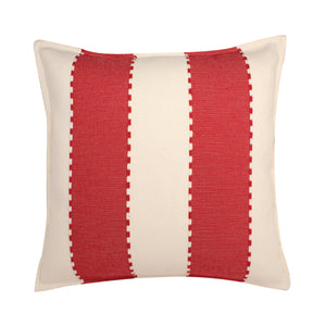 incasa Mitla Handwoven Pillow - Cranberry