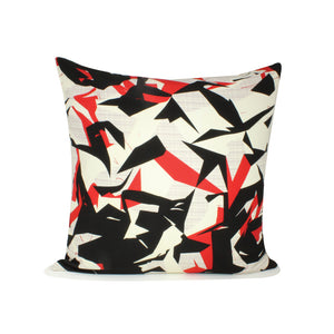 incasa Monet Pillow - Red - 20" x 20"