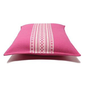 Incasa Nubari Handwoven Pillow - Fuchsia