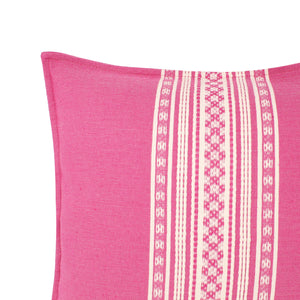 Incasa Nubari Handwoven Pillow - Fuchsia