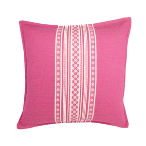 incasa Nubari Handwoven Pillow - Fuchsia