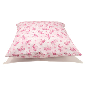 Incasa Pink Unicorn Pillow - 18" X 18"