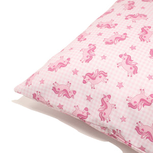 Incasa Pink Unicorn Pillow - 18" X 18"