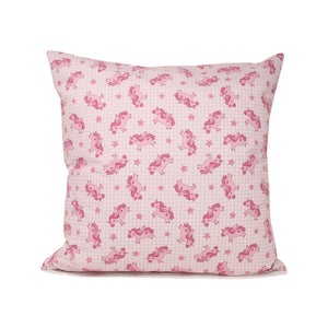 incasa Pink Unicorn Pillow - 18" x 18"
