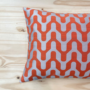 Incasa Santi Lumber Pillow - Burnt Orange - 20" X 14"