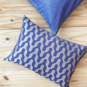 Incasa Santi Lumber Pillow -Periwinkle - 20" X 14"