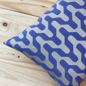 Incasa Santi Lumber Pillow -Periwinkle - 20" X 14"