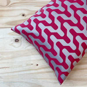 Incasa Santi Lumber Pillow - Ruby Red - 20" X 14"