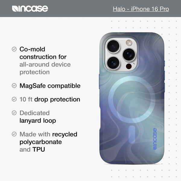 Incase Halo Case With MagSafe For IPhone 16 Pro Oil Slick Lilac
