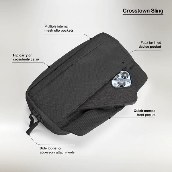 Incase Crosstown Sling With Woolenex Black