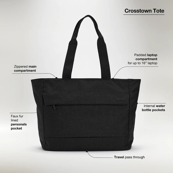 Incase Crosstown Tote With Woolenex 25L Black