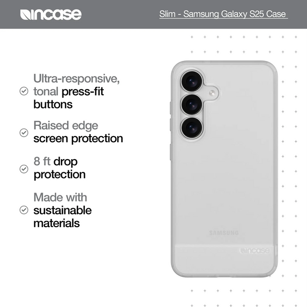 Incase Slim Case For Samsung Galaxy S25 Black