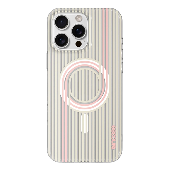 incase Level Case with MagSafe for iPhone 16 Pro Max Lines Vertical Gray