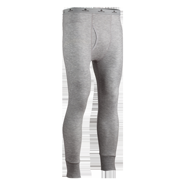 indera Men's 2-Layer Merino Performance Pant Grey