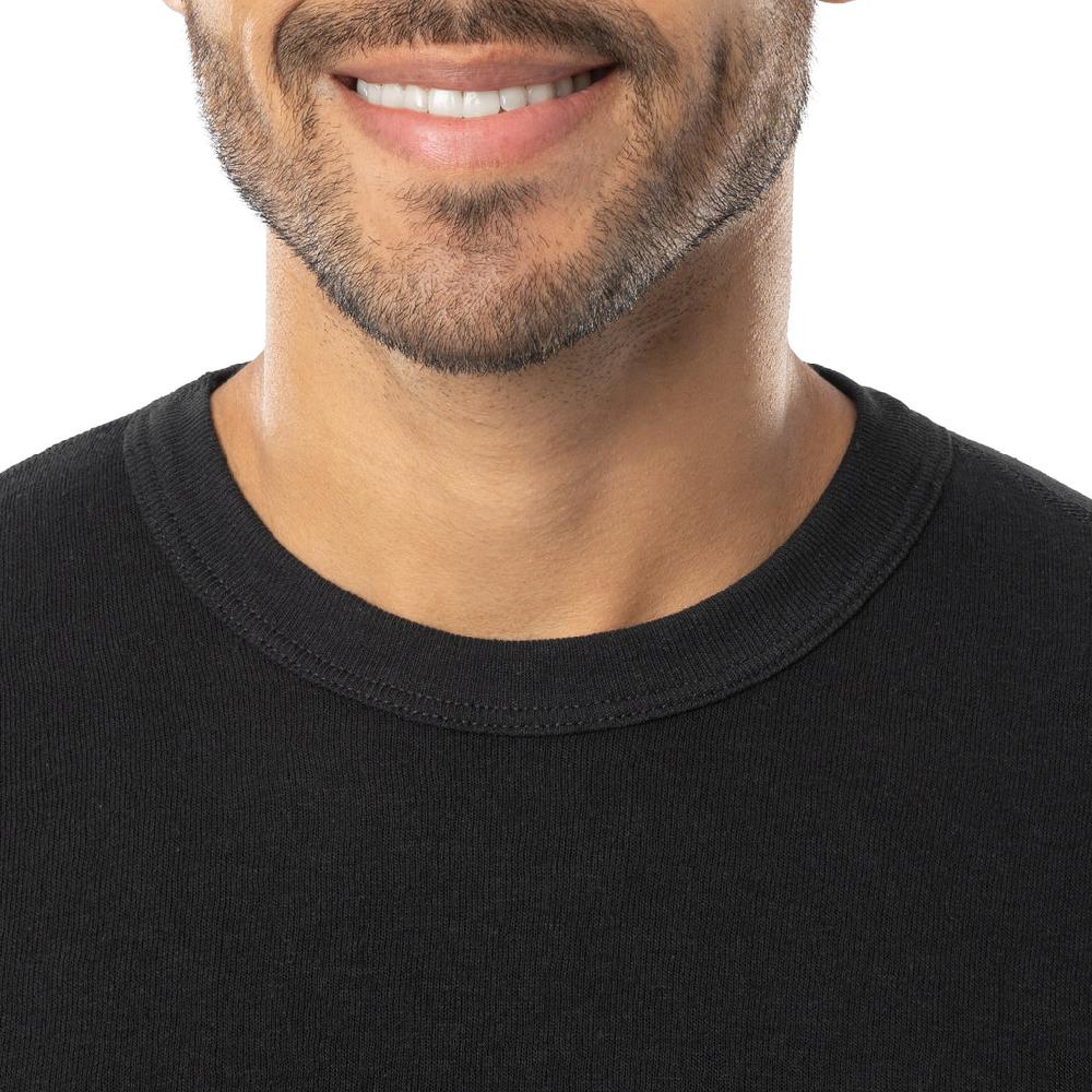 Indera Men's Basic Crew Black