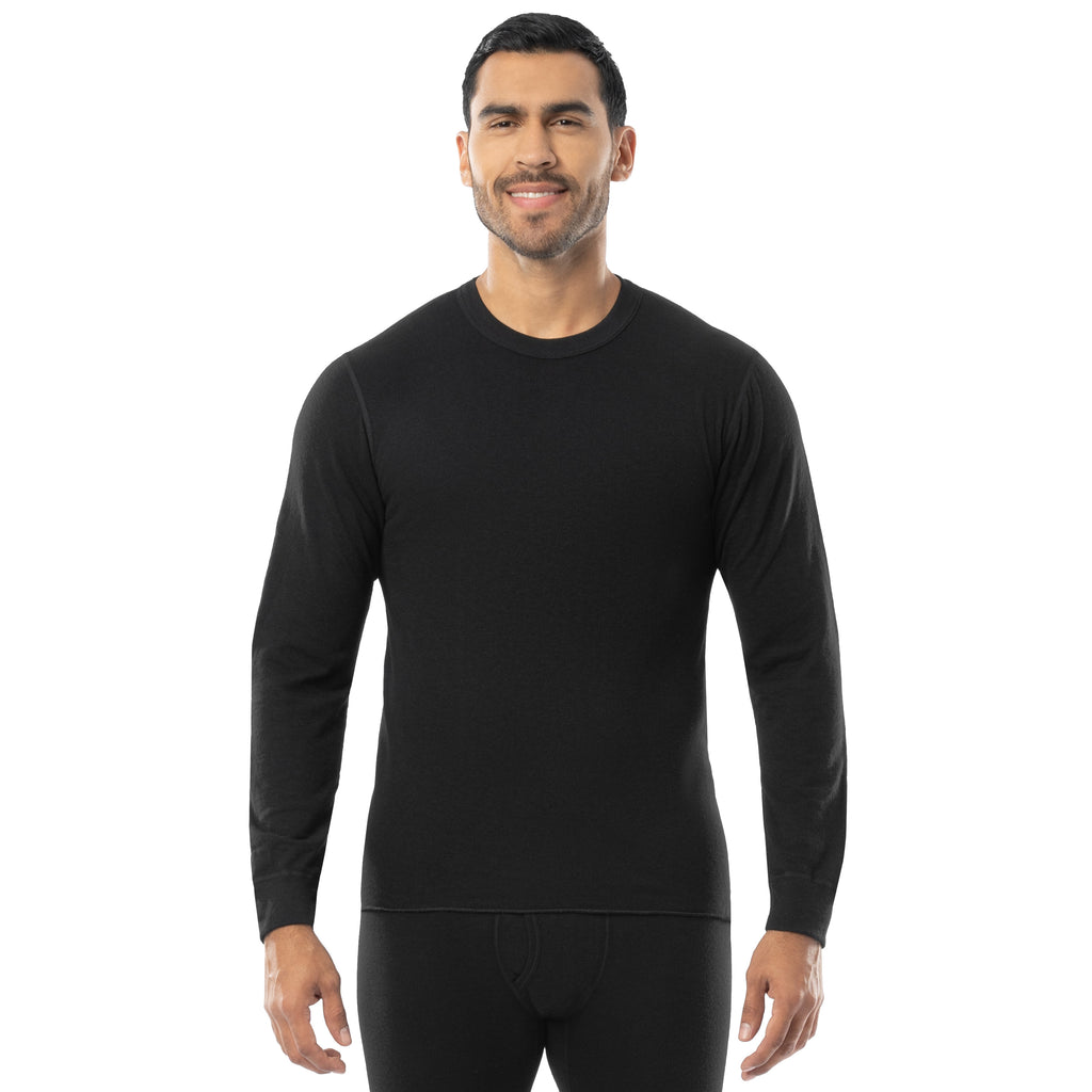 indera Men's Basic Crew Black