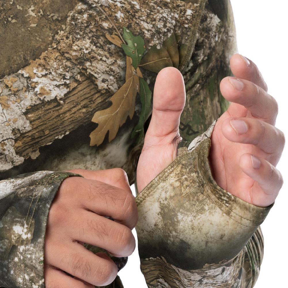 Indera Men's Camo Crew Realtree APX Pattern