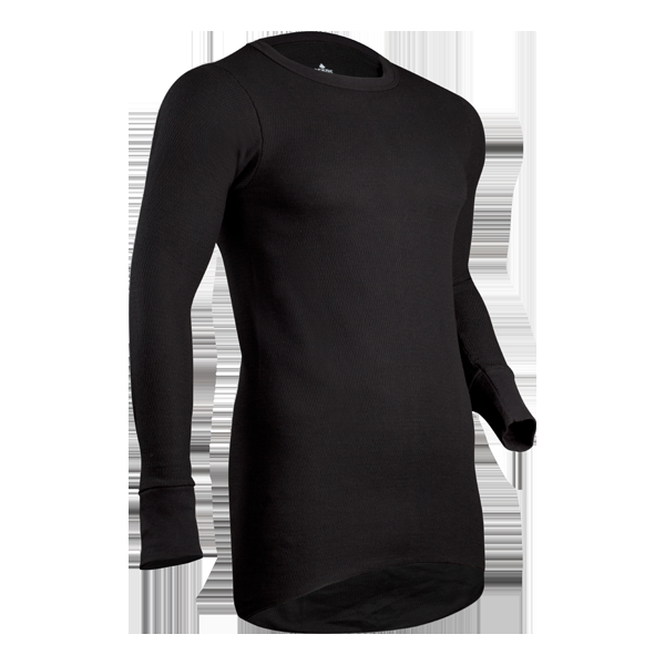 indera Men's Icetex Performance Thermal Crew Black