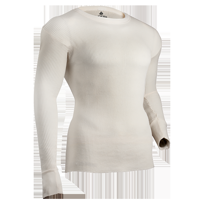 indera Men's Maximum Weight Thermal Crew Natural
