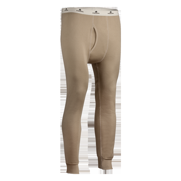 Indera Men's Military Weight Fleeced Pant Black
