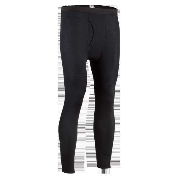 indera Men's Performance Rib Knit Pant Black