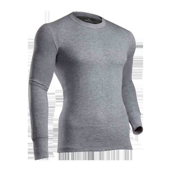 indera Men's Platinum II Crew Heather Grey