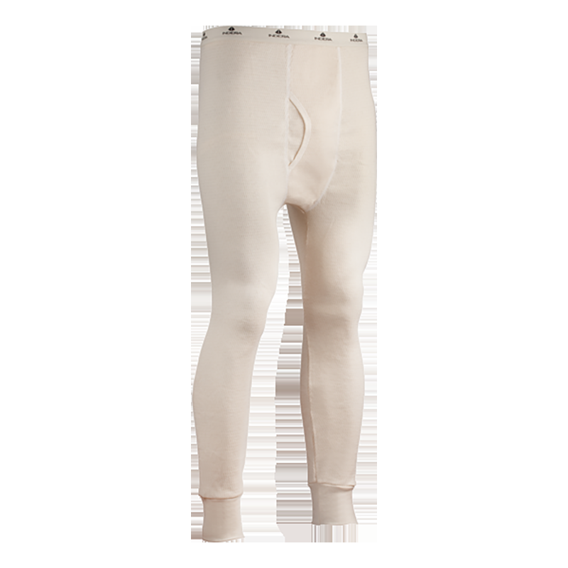 indera Men's Raschel Knit Heavyweight Pant Natural