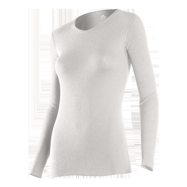 indera Women's Authentic Crew Winter White