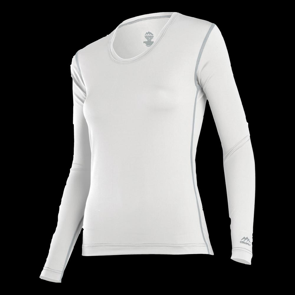 indera Women's Premium Performance Crew White