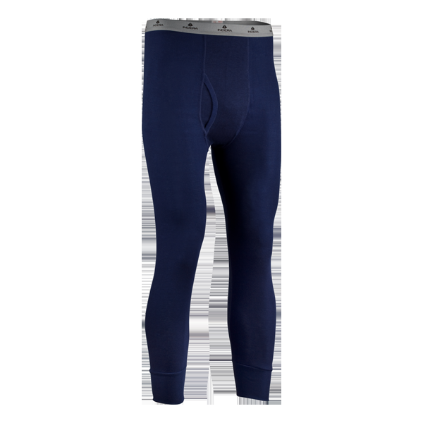 indera Men's Polypropylene Performance Rib Knit Pant Navy