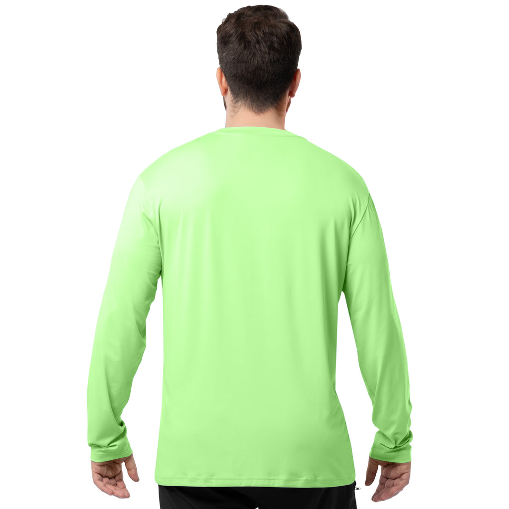 Indera Men's Sunpruf UPF 30 Long Sleeve Sun Protection Shirt Green