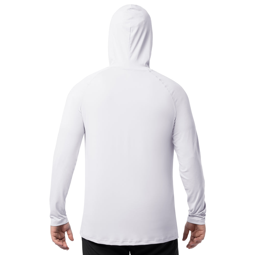 Indera Men's Sunpruf UPF 30 Sun Protection Hoodie Grey