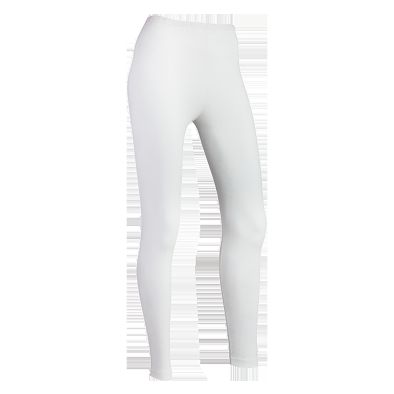 indera Women's Sweet Seams Cotton Rib Legging White