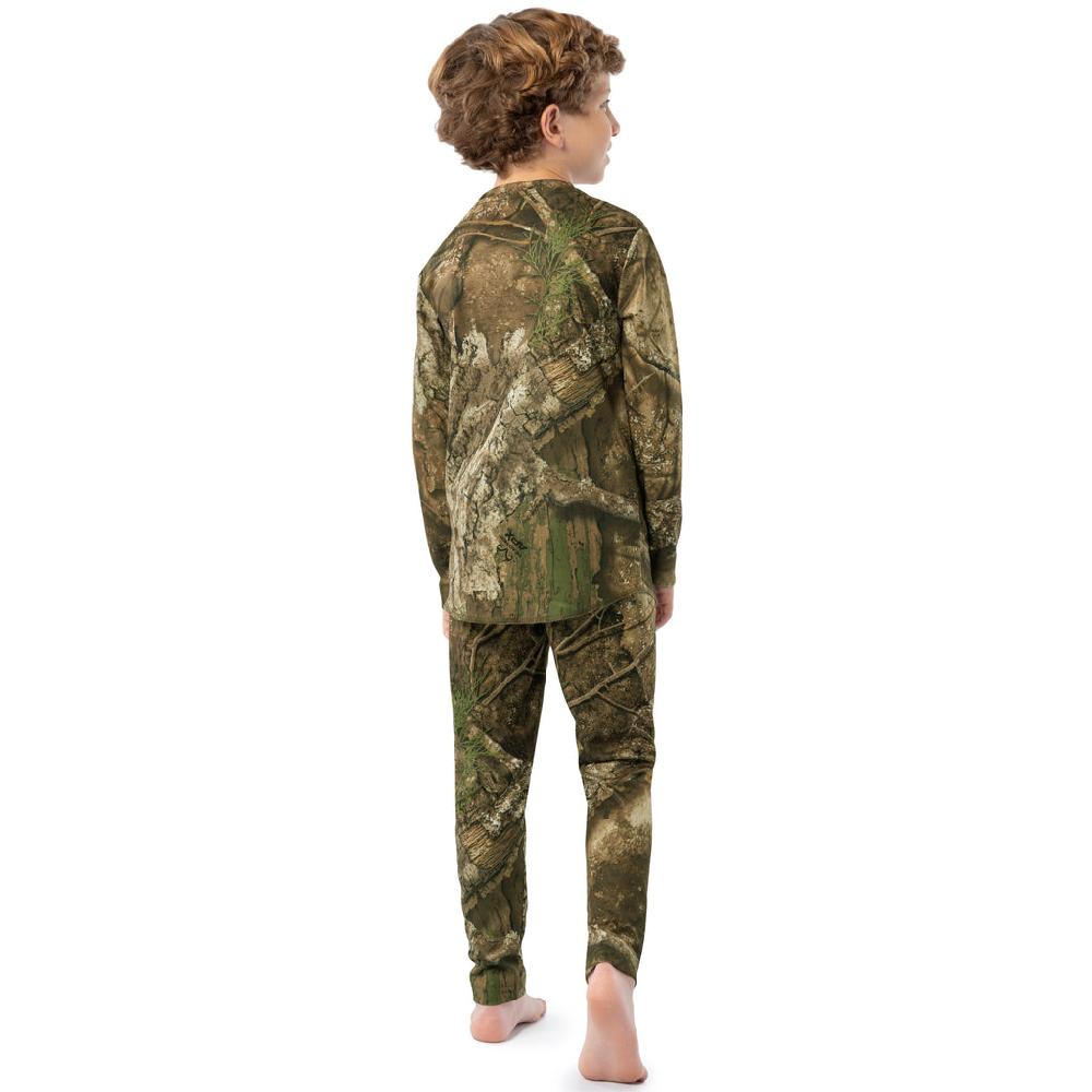 Indera Youth Realtree APX Camo Thermal Set - Top And Pant Realtree APX Pattern