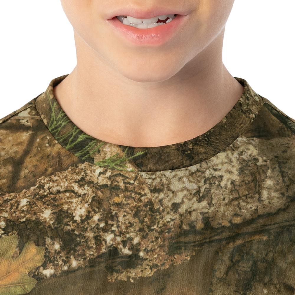 Indera Youth Realtree APX Camo Thermal Set - Top And Pant Realtree APX Pattern