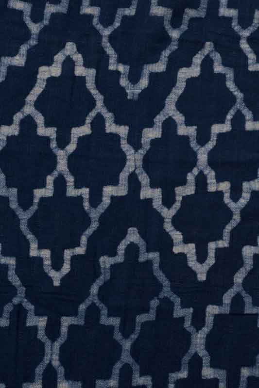 Indigo People HOSHI SCARF - Hand Loomed Batik Block Print