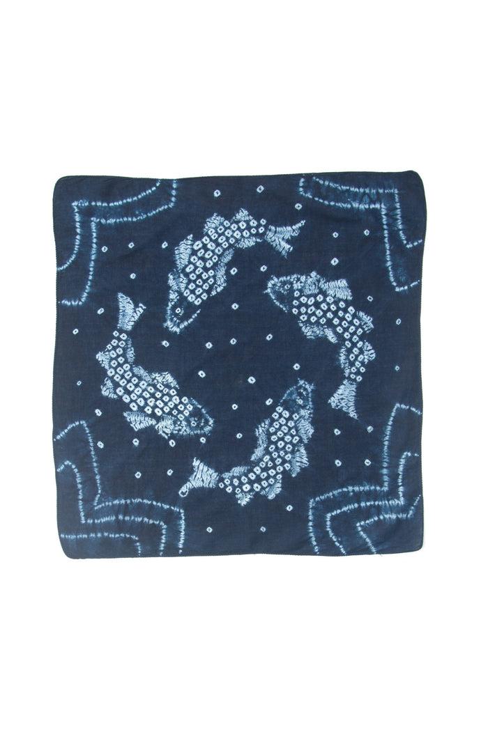 Indigo People CARP BANDANA - bandhani tie and dye