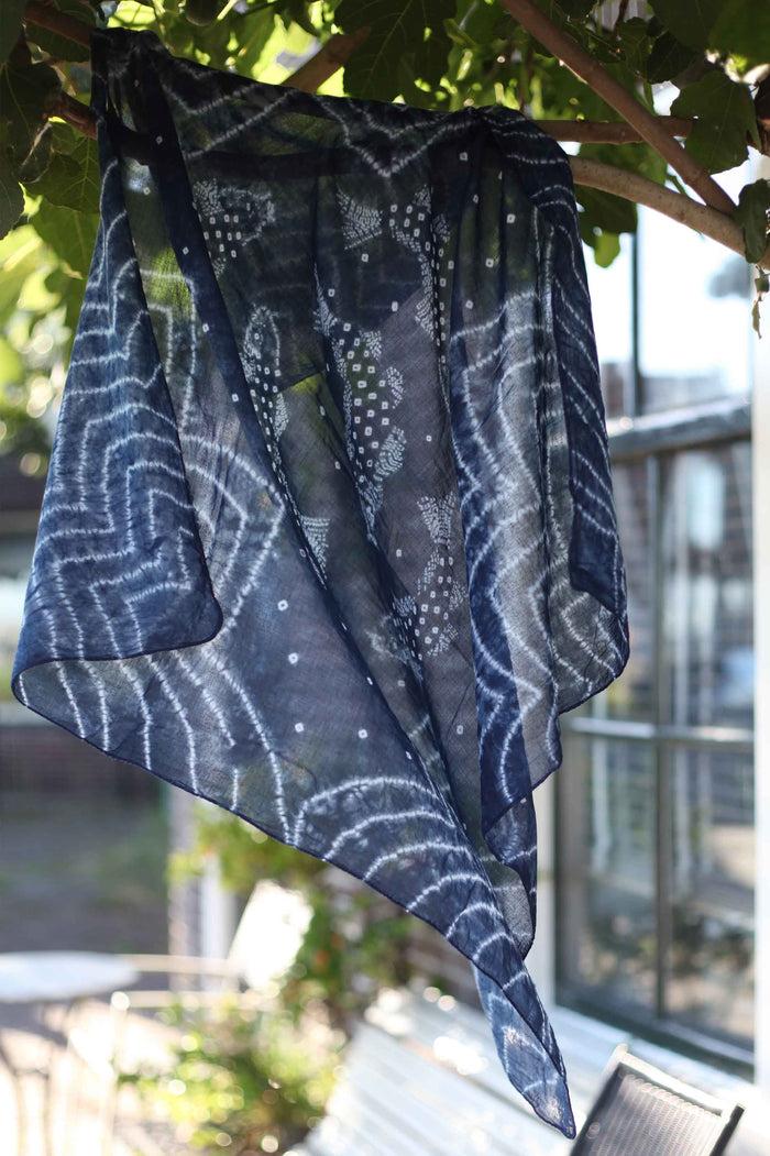 Indigo People CARP SCARF - Bandhani Tie And Dye